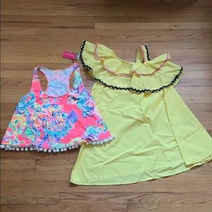 NWT Lilly Pulitzer Top & ASOS Summer Dress, XS